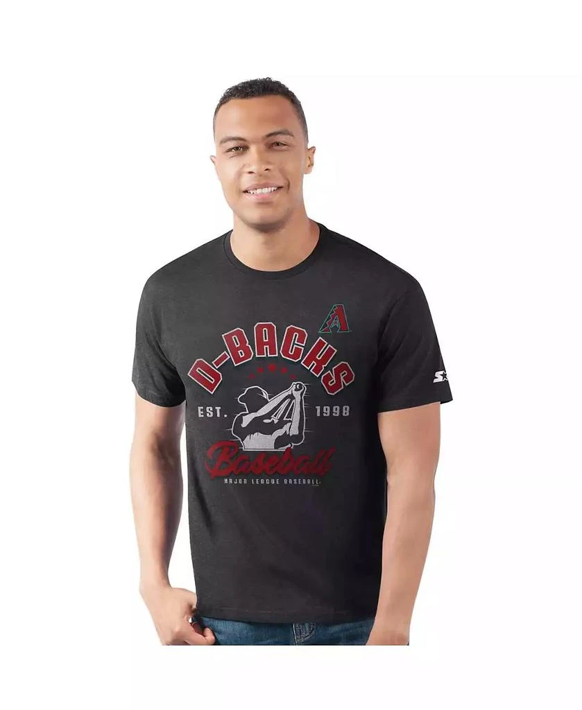 Starter Men's Black Arizona Diamondbacks Prime Time Batter T-Shirt 1