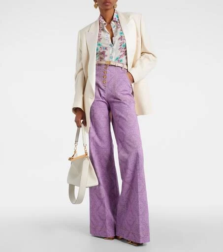 ETRO Printed flared jeans 2