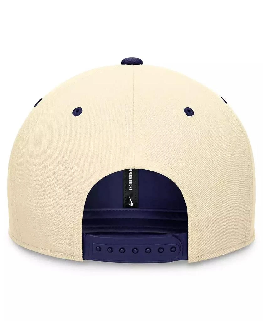 NIKE Men's Cream/Royal Brooklyn Dodgers Rewind Cooperstown Collection Performance Snapback Hat 4