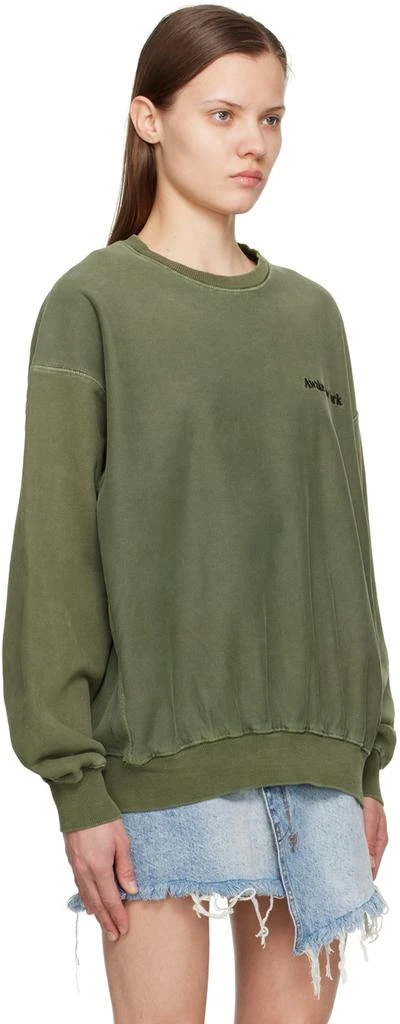 Awake NY Green Pigment-Dyed Sweatshirt 2