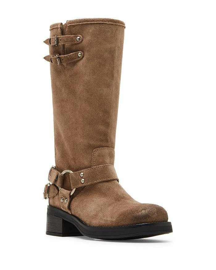 Steve Madden Women's Astor Multi Buckle Tall Block Heel Boots 1