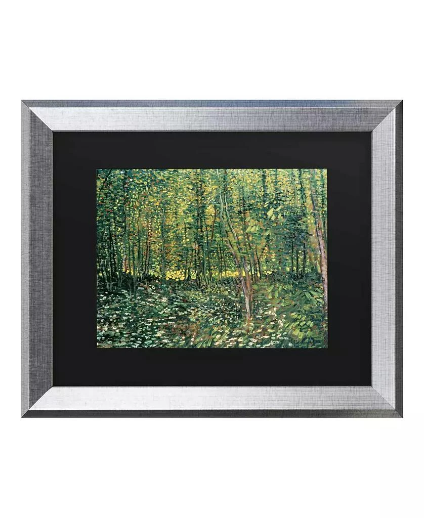 Trademark Global Vincent Van Gogh Trees and Undergrowth, 1887 Matted Framed Art - 27" x 33"