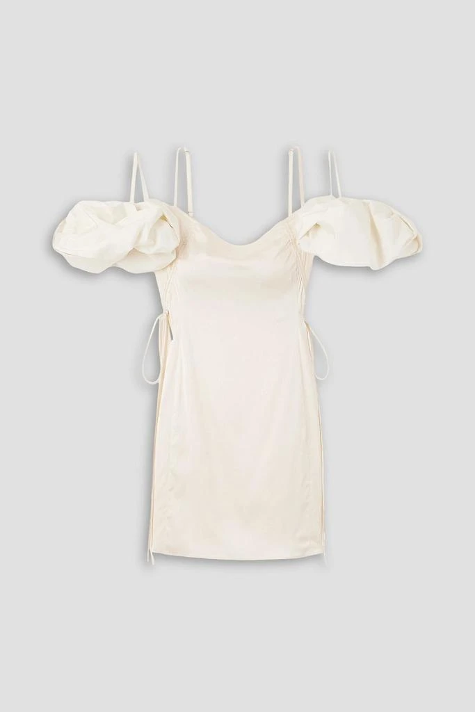 Jacquemus Chouchou convertible satin mini dress 1