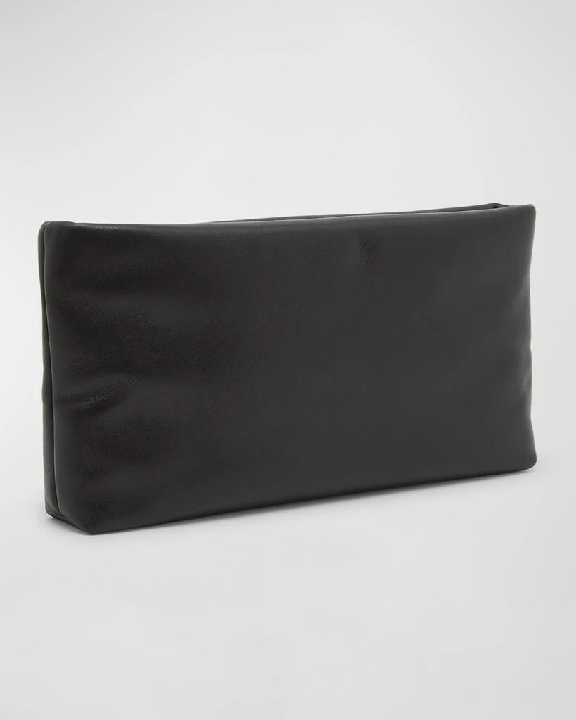 Yves Saint Laurent Calypso Ziptop YSL Clutch Bag in Smooth Padded Leather 6