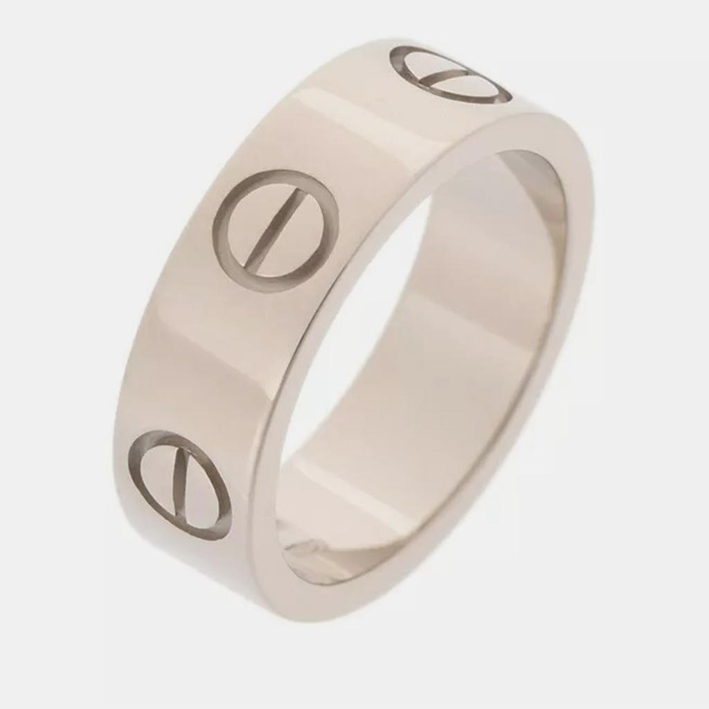 Cartier Cartier 18K White Gold Love Ring Size 48
