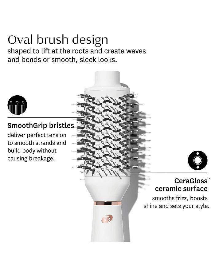 T3 AireBrush One-Step Smoothing
Volumizing Hair Dryer Brush in Satin Blush/Rose Gold 3