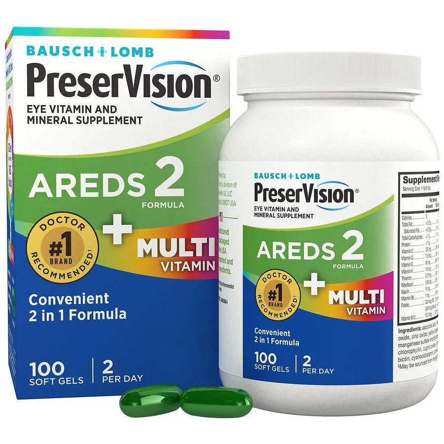 PreserVision AREDS 2 + Multi-Vitamin, 2-in-1 Soft Gels 1
