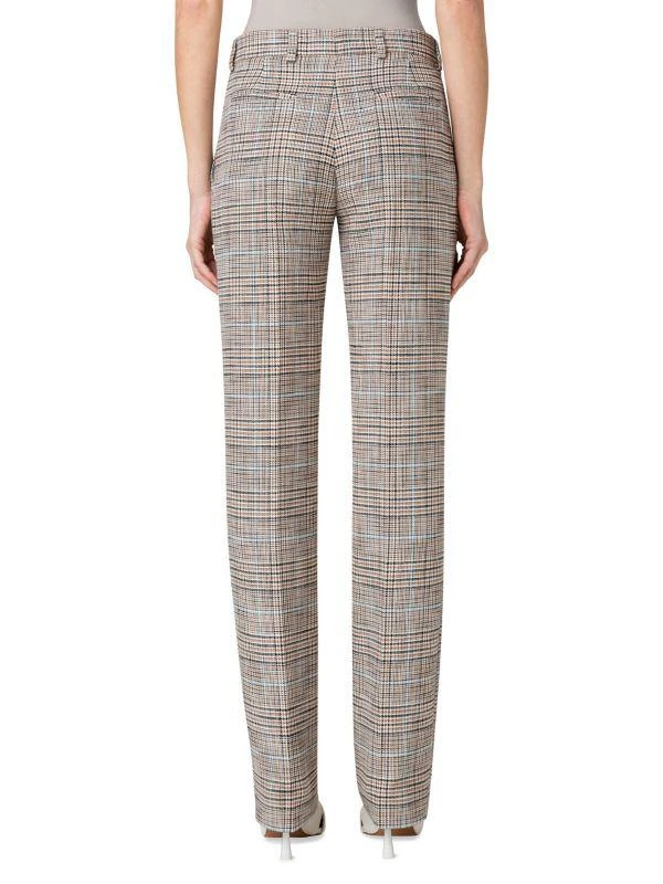 Akris Mikko Plaid Straight-Leg Pants 2