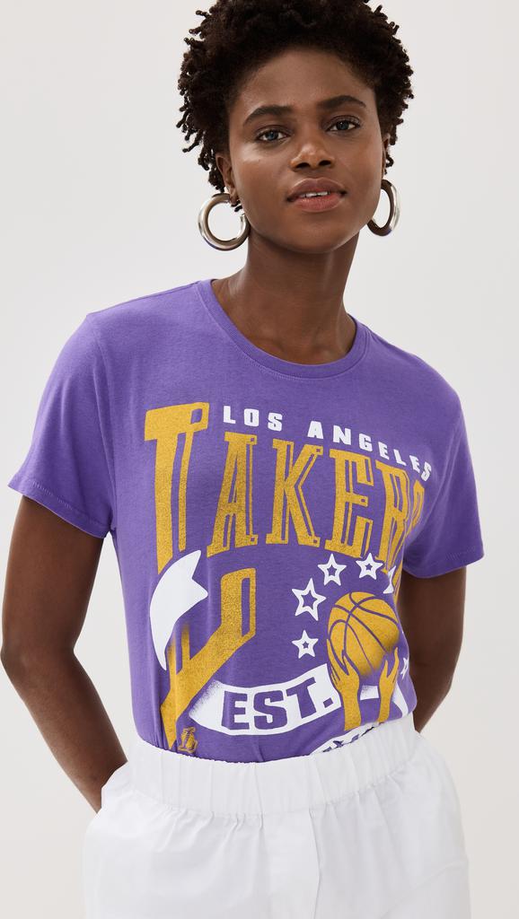 Junk Food Lakers Banner Vintage Tee