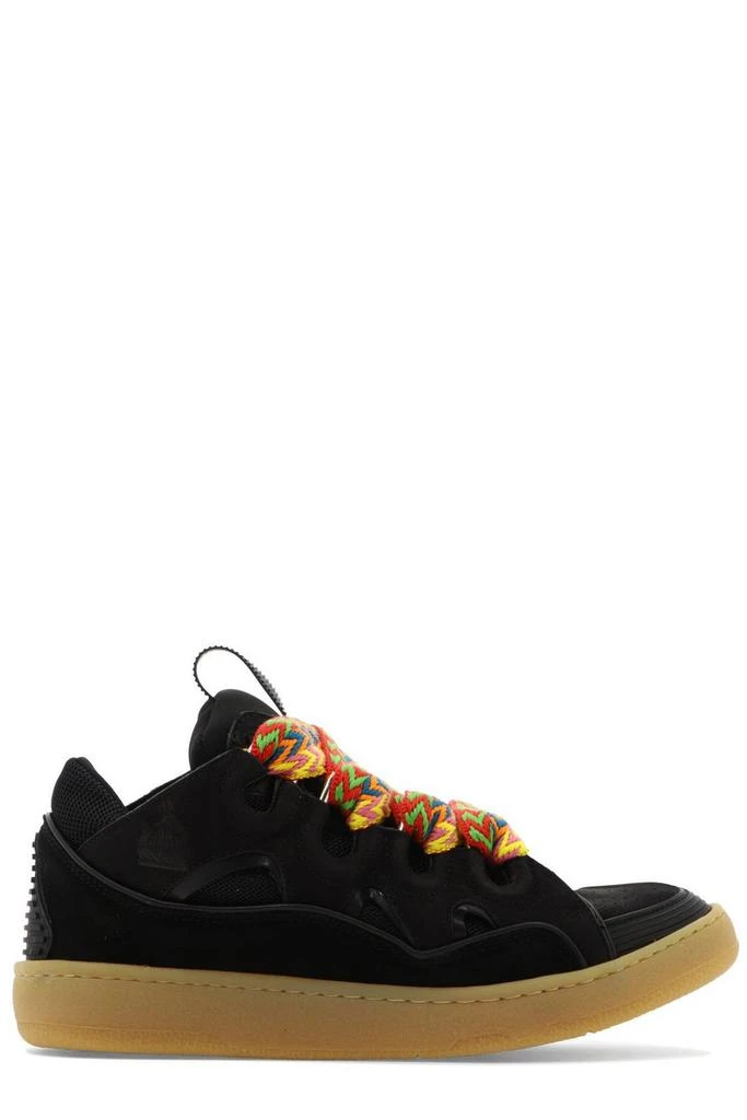 Lanvin Lanvin Curb Panelled Lace-Up Sneakers 1