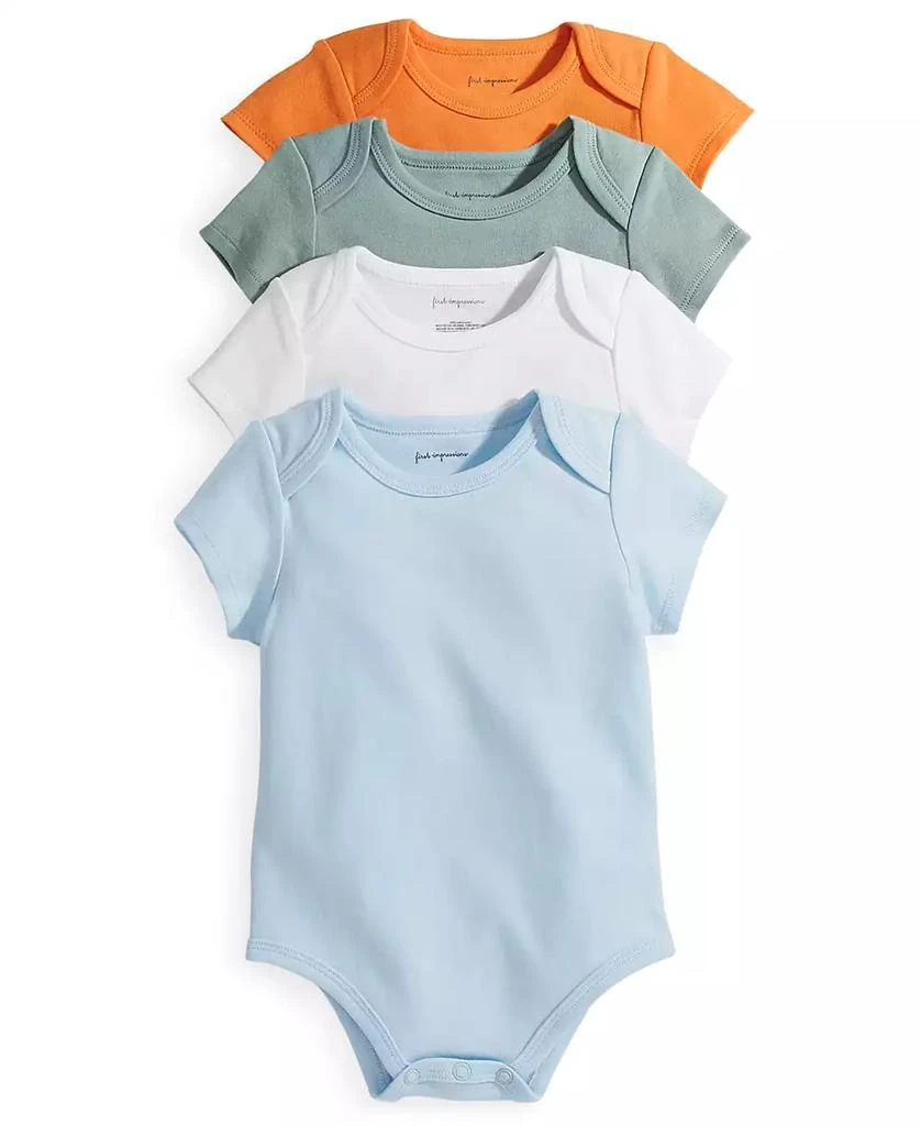 First Impressions Baby Boys Bodysuits, Pack of 4, Created for Macy's 1