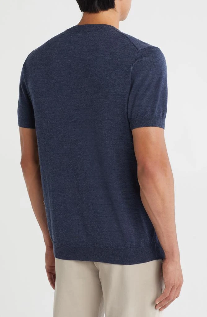 Nordstrom Short Sleeve Merino Wool 
Silk Crewneck Sweater 2