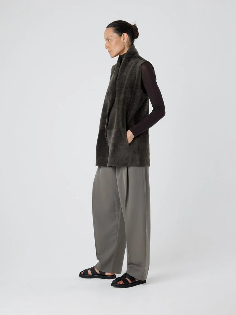 Gushlow & Cole Natural edge mid-length shearling gilet 3