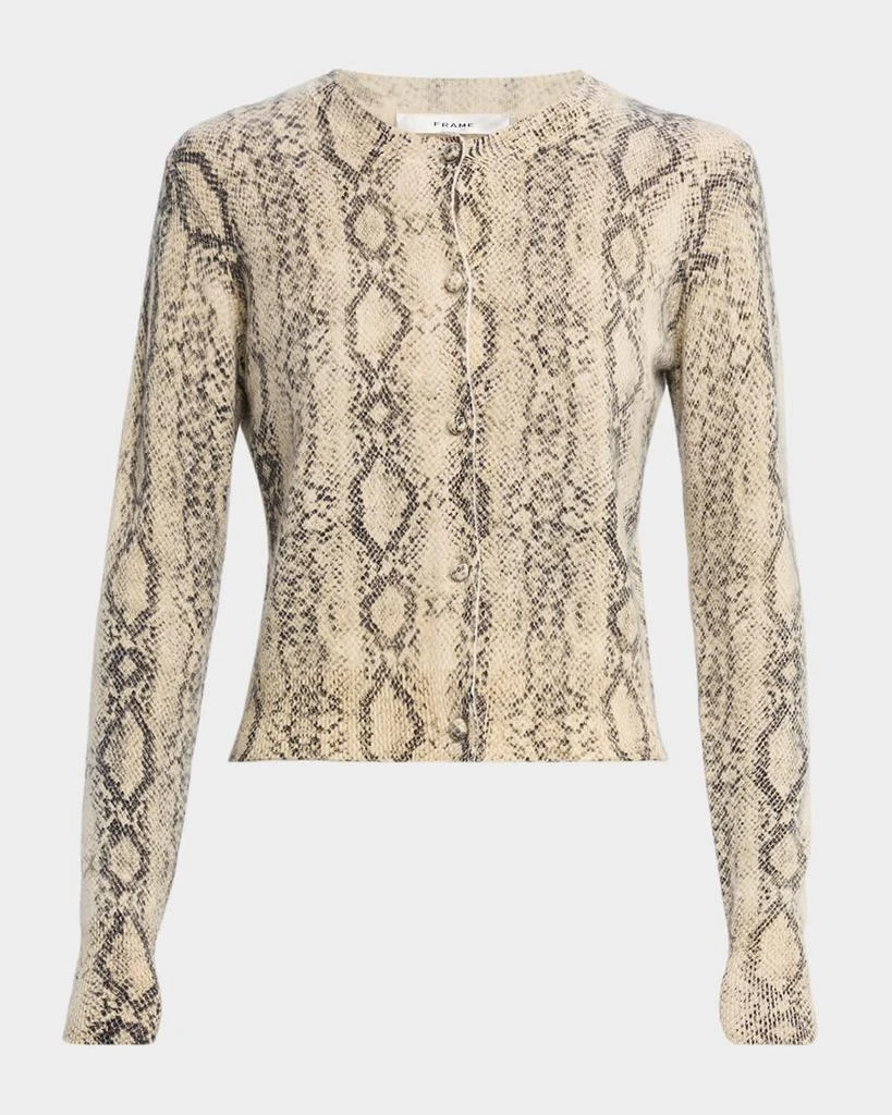 FRAME The Cashmere Snake Cardigan