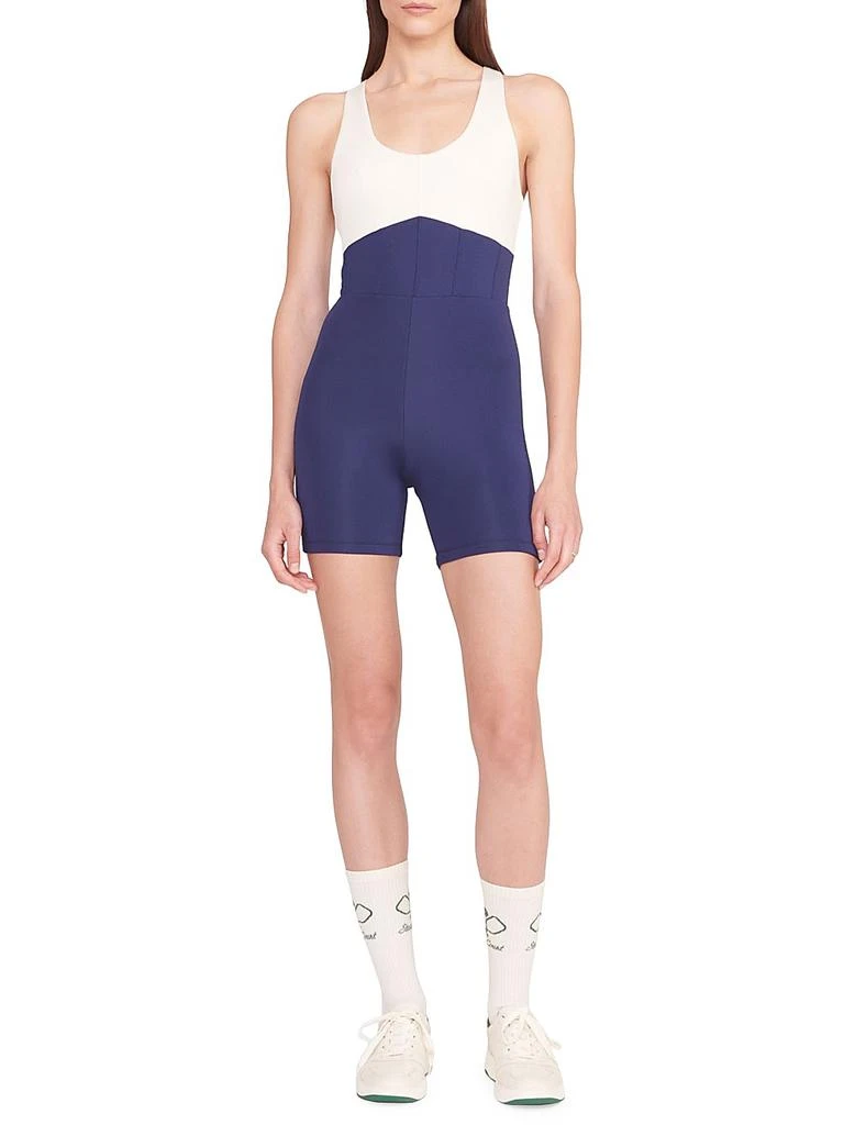 Staud STAUD COURT Bounce Two-Tone Short Unitard 2