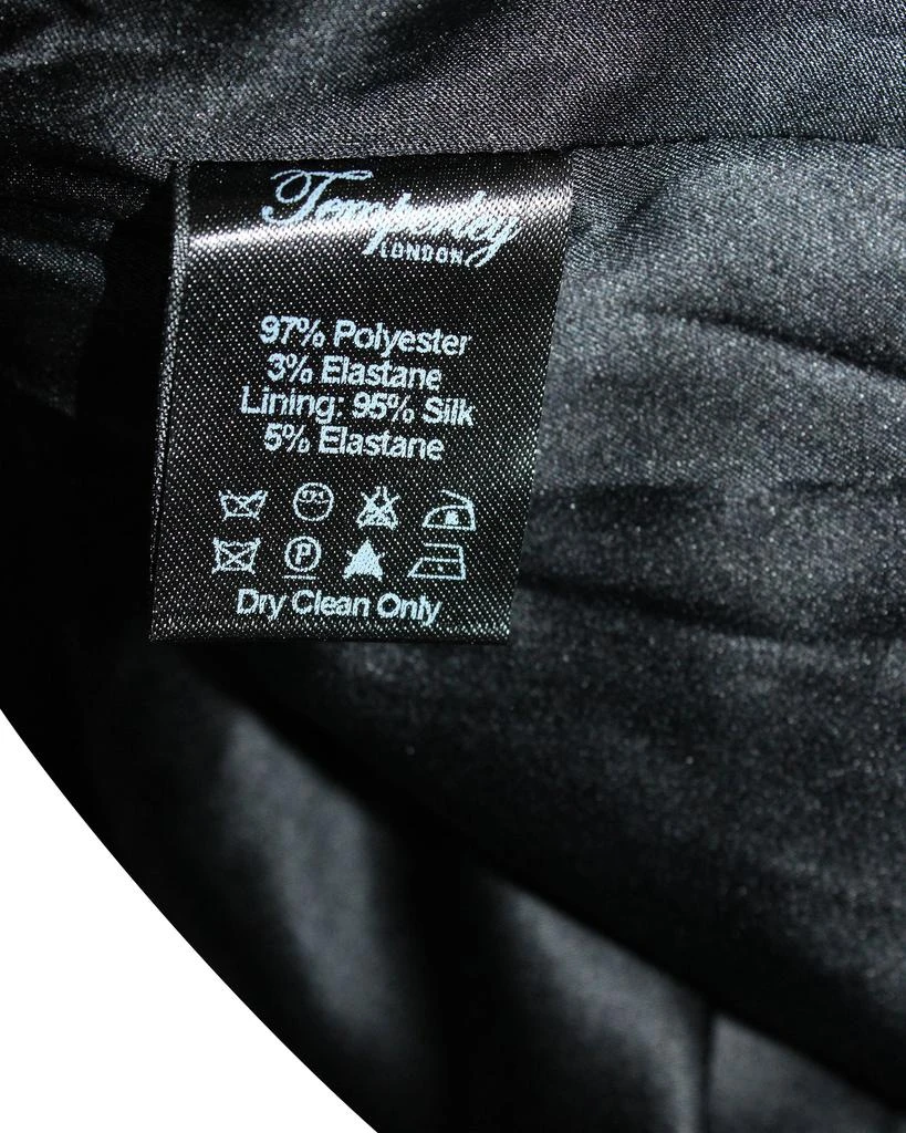 Temperley London Velvet Wide Leg Trousers in Black Polyester 4