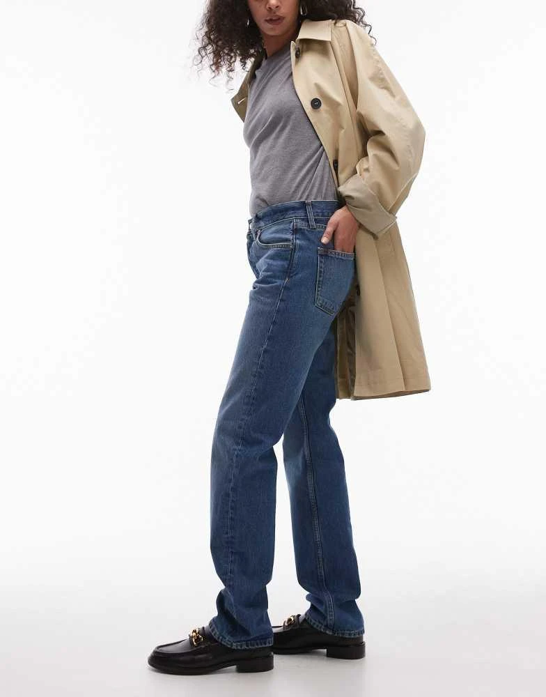 ARKET ARKET Snow straight leg jeans in dark wash blue 3