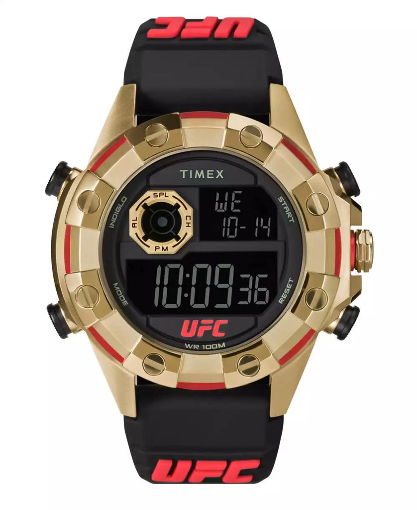 Timex UFC Men's Kick Digital Black Polyurethane Watch, 49mm
