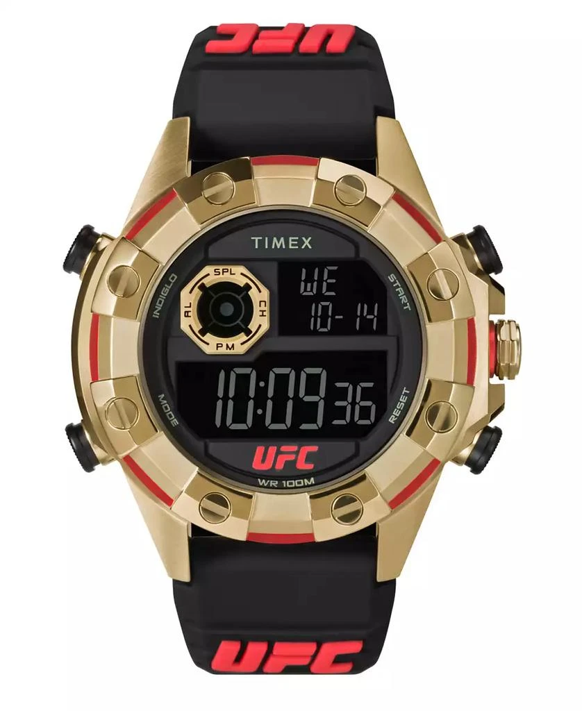 Timex UFC Men's Kick Digital Black Polyurethane Watch, 49mm 1