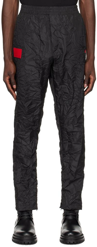 424 Black Crinkled Lounge Pants 1