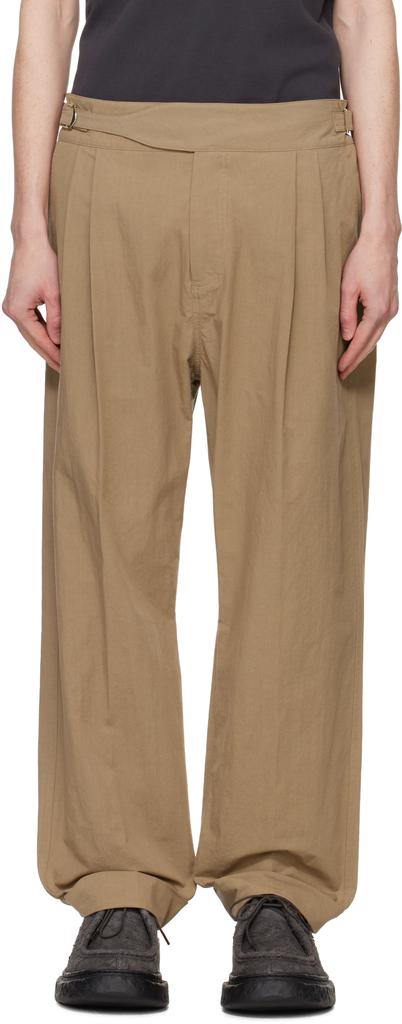Craig Green Tan Double Pleat Trousers