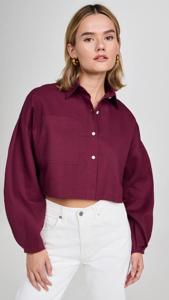 SELFI Cropped Oval Sleeve Shirt 1