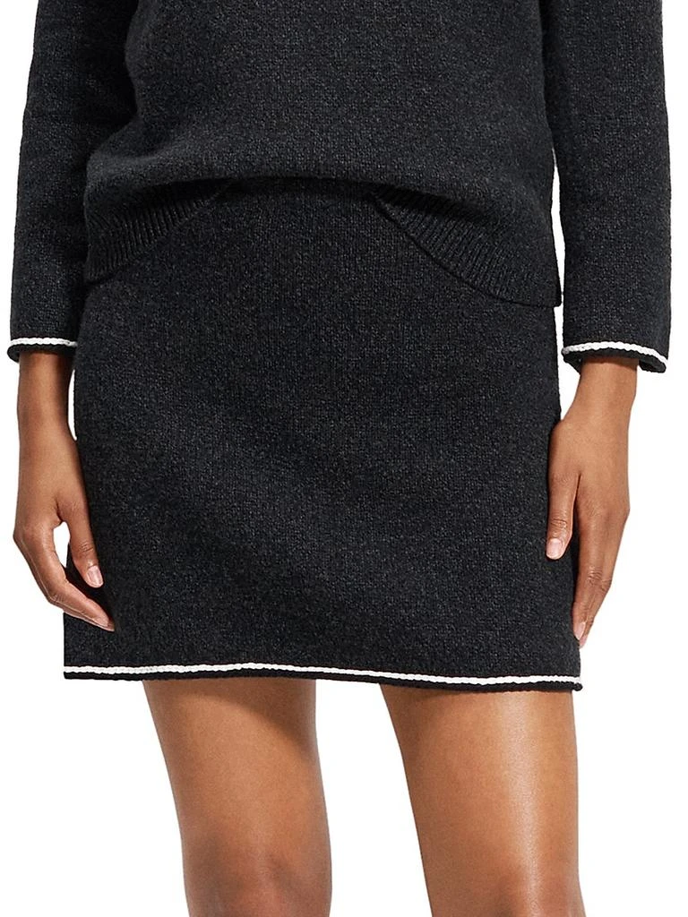 Theory Felted Tweed Miniskirt 3