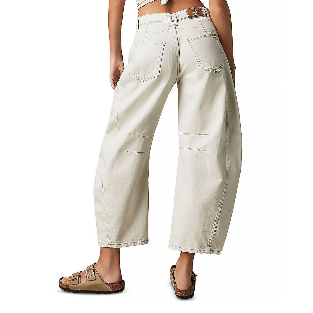 Free People We The Free Good Luck Mid Rise Barrel Jeans 2