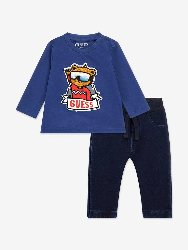 GUESS Guess Baby Boys Denim Pants Set in Blue 1