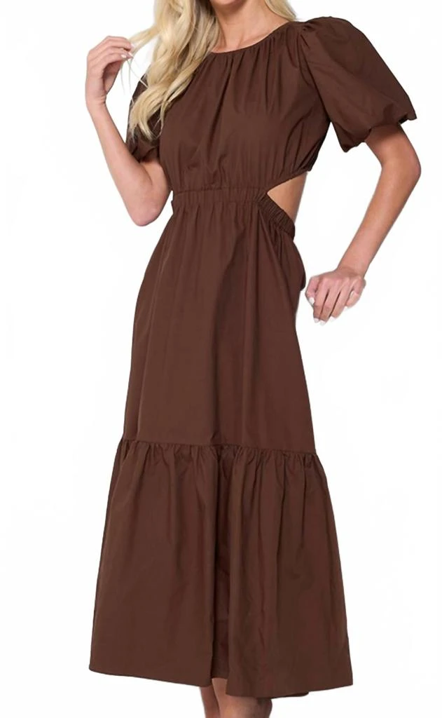 Ashley Poplin Maxi Dress In Brown  On Sale Now with Up to 58% Off |  Discover Exclusive Deals & Savings at BeyondStyle  Authentic Meet Me in  Santorini women|clothing|dresses with Limited-Time