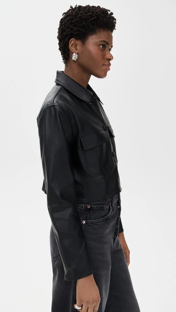 Pixie Market Faux Leather Crop Jacket 3