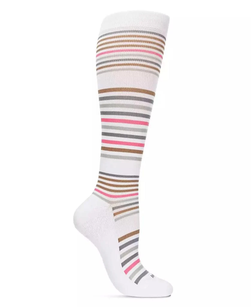 Memoi Women's Classic Stripes 8-15mmHg Graduated Compression Socks MFY06346 3
