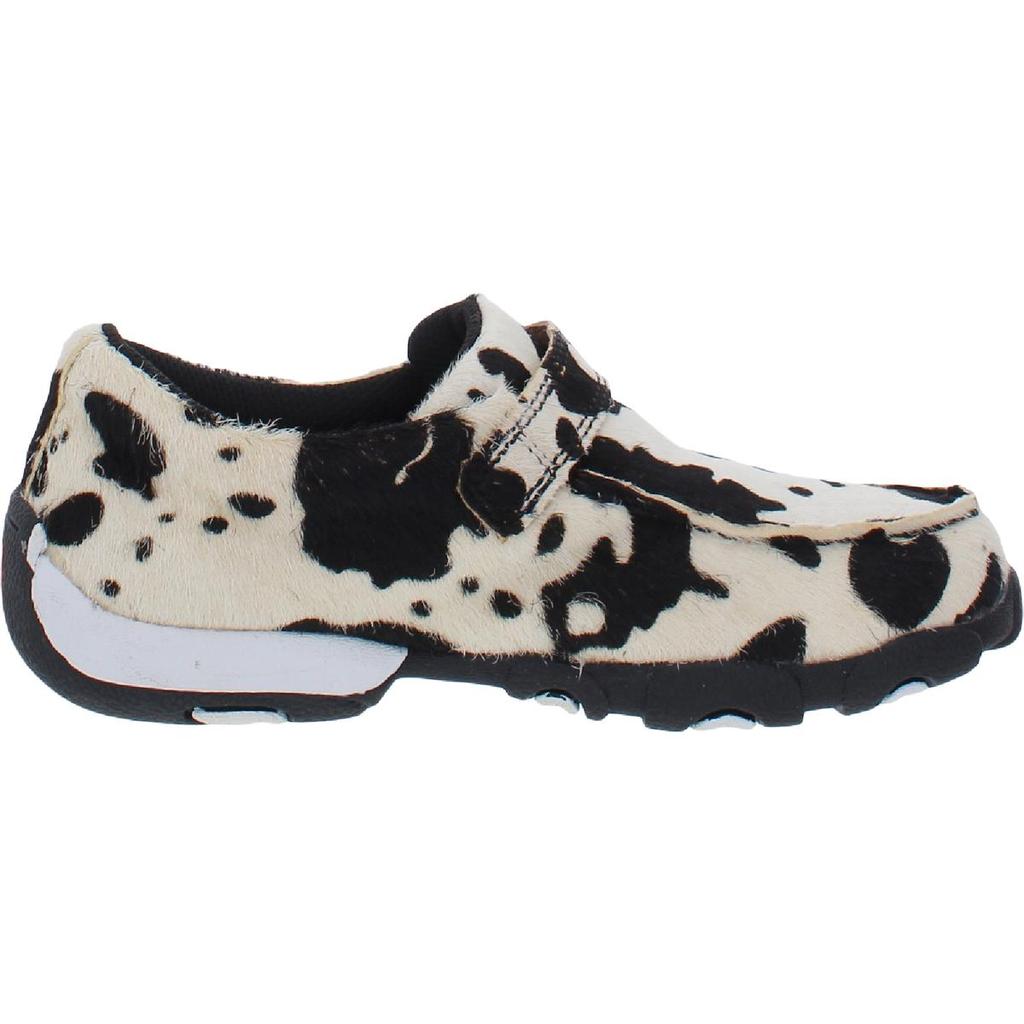 Boots Girls Calf Hair Slip-On Driving Moccasins