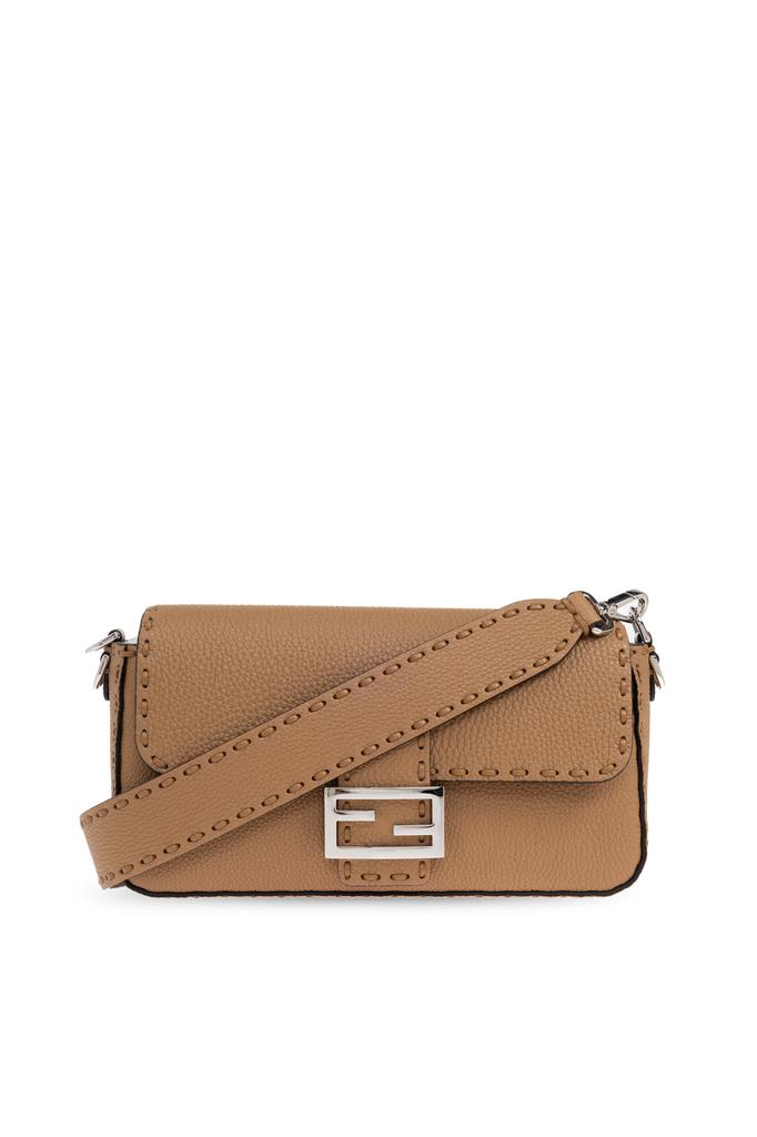 Fendi Mamma Baguette Small jacquard FF fabric crossbody bag