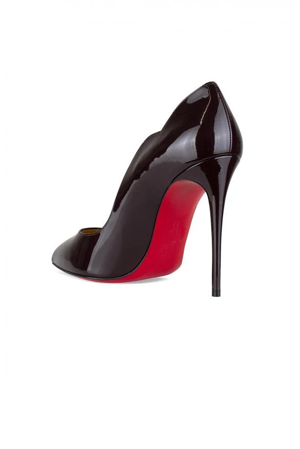 Christian Louboutin Luxury women's shoes hot chick christian louboutin patent brown leather pumps. 5