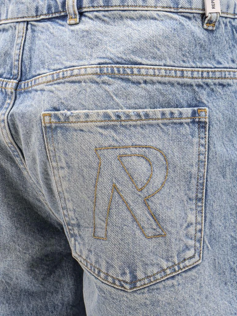 Represent Tailored stone-washed denim bermuda shorts 3