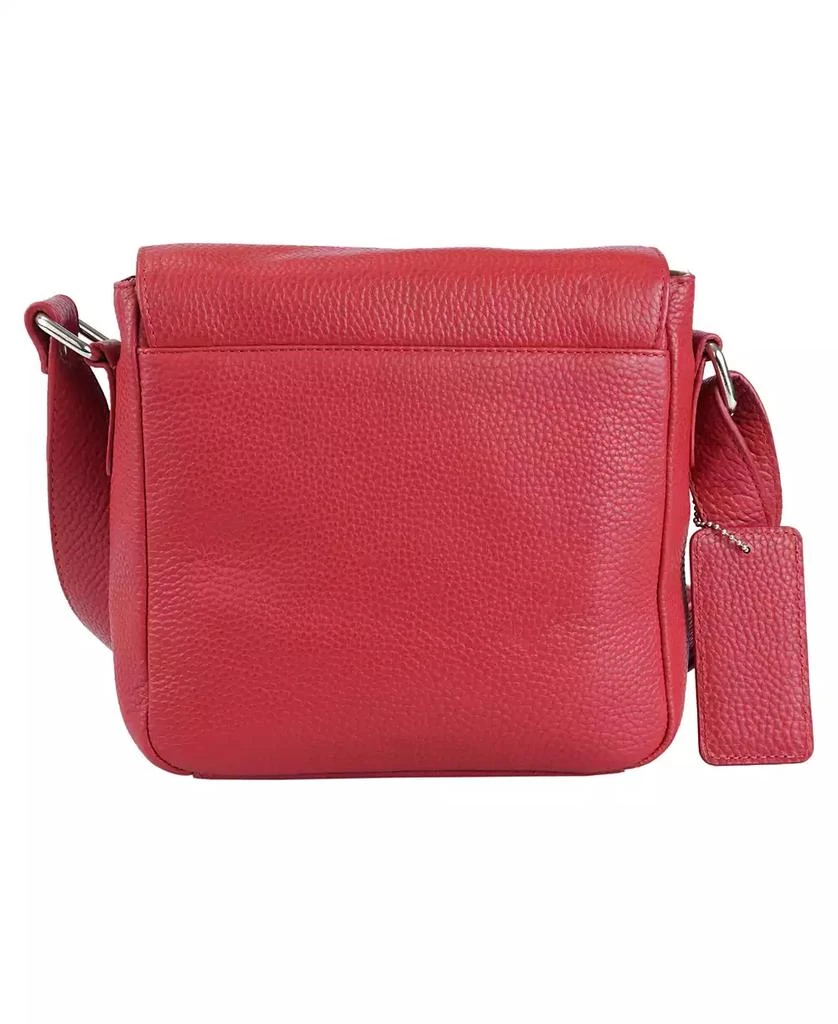 Mancini Leather Goods Pebbled Collection Page Leather Crossbody Bag 2