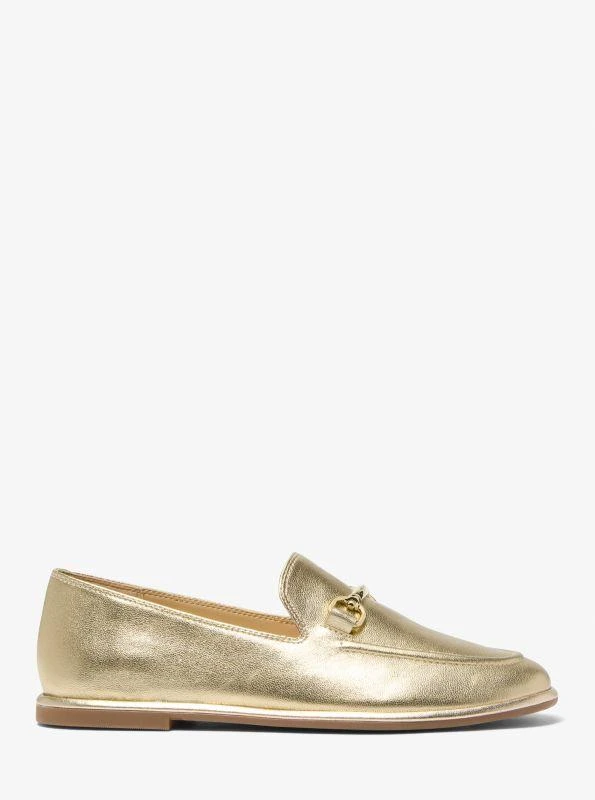 Carson Metallic Leather Loafer  On Sale Now with Up to 75% Off | Discover  Exclusive Deals & Savings at BeyondStyle  Authentic Michael Kors womens- shoes with Limited-Time Discounts, Free Shipping, and
