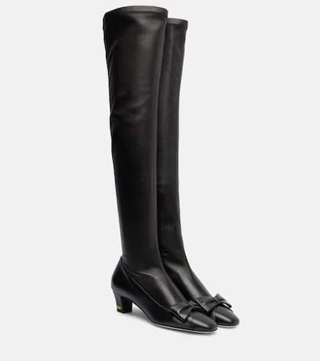 Valentino Bowow 45 leather over-the-knee boots 1
