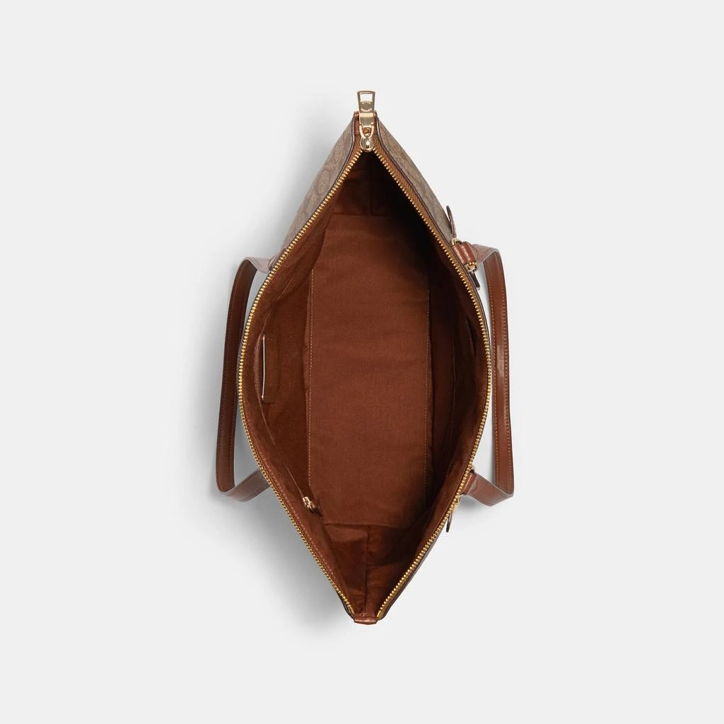 Coach Coach Outlet Gallery Tote In Signature Canvas 3