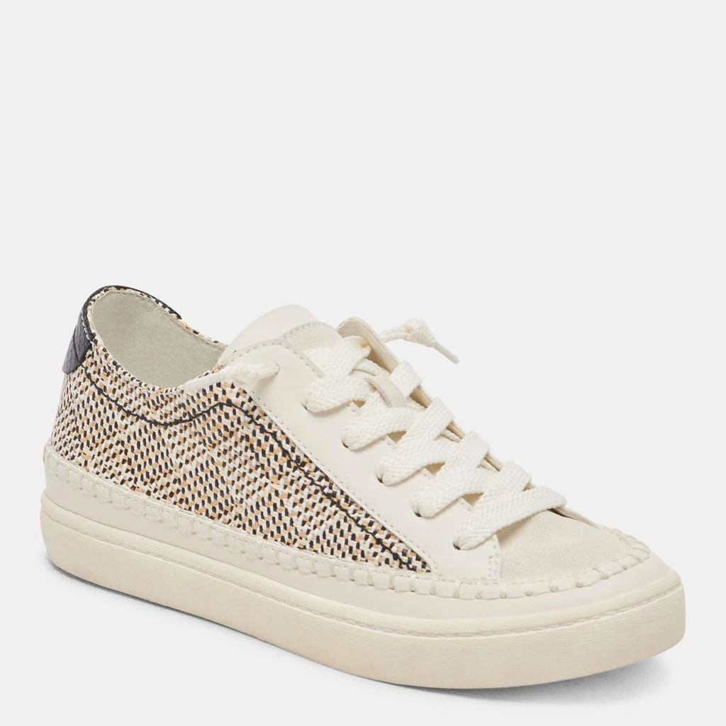 Dolce Vita Zolen Sneakers Black Natural Raffia 2