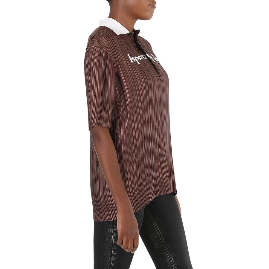 Burberry Krazy Love Print Pleated Polo Shirt 3