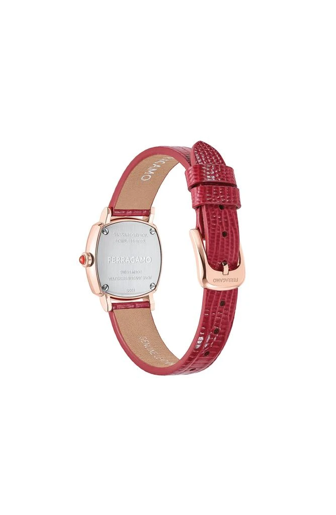 Salvatore Ferragamo Ferragamo Soft Square Leather Watch 3