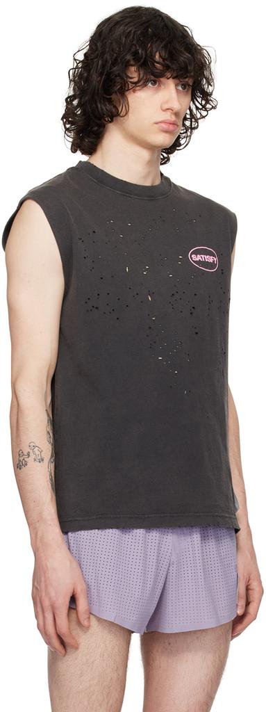 Satisfy Black Muscle Tank Top