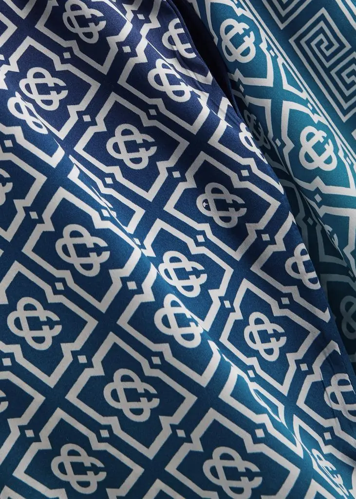 Casablanca Logo-monogrammed dégradé silk trousers 5