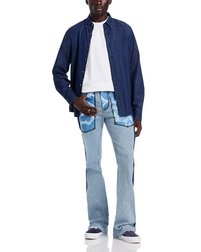 MONFRÈRE Flare Jeans in Bleached Indigo 2