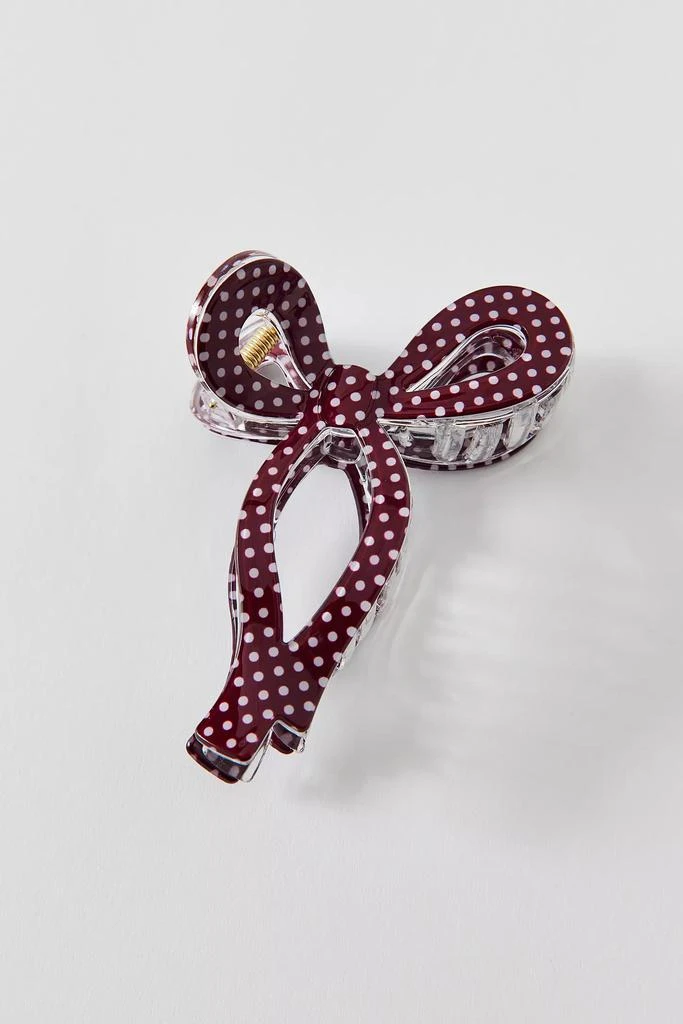Urban Outfitters Draped Bow Resin Claw Clip 2