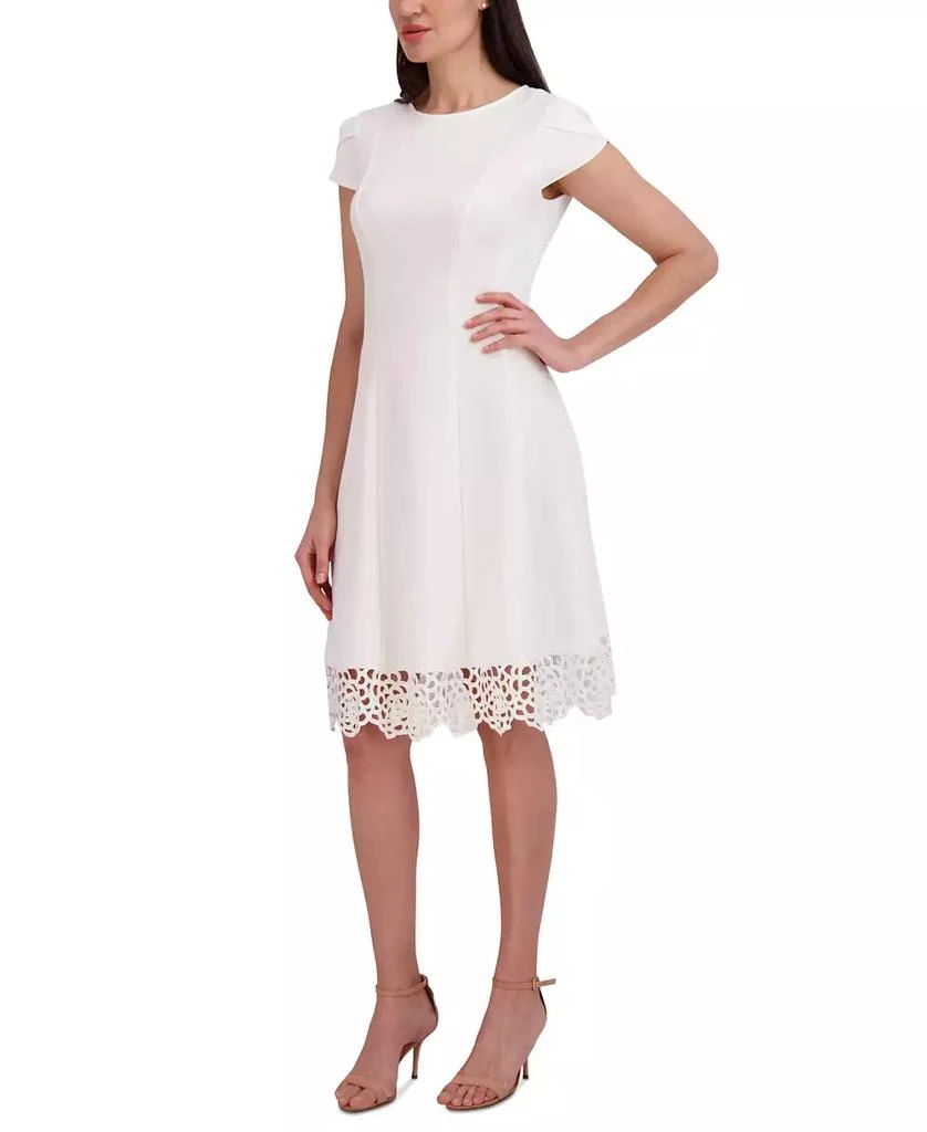 Donna Ricco Women's Round-Neck Sleeveless Fit & Flare Dress 4