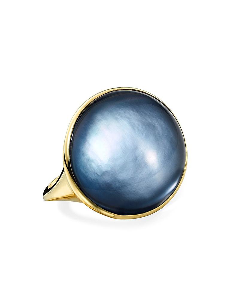 Ippolita Rock Candy® 18K Yellow Gold & Onyx Cabochon Triplet Ring