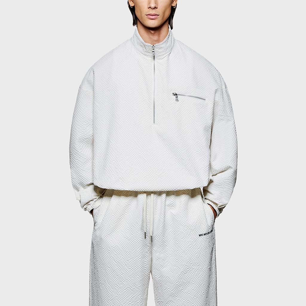 MKI Miyuki Zoku Seersucker Quarter-Zip Jacket